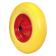 Poliuretāna ritenis, metāla disks, adatu gultņi 16*4.00-8", 20*100mm ASS/AXLE