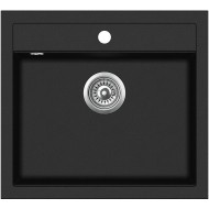 Granīta izlietne 565x510 Black