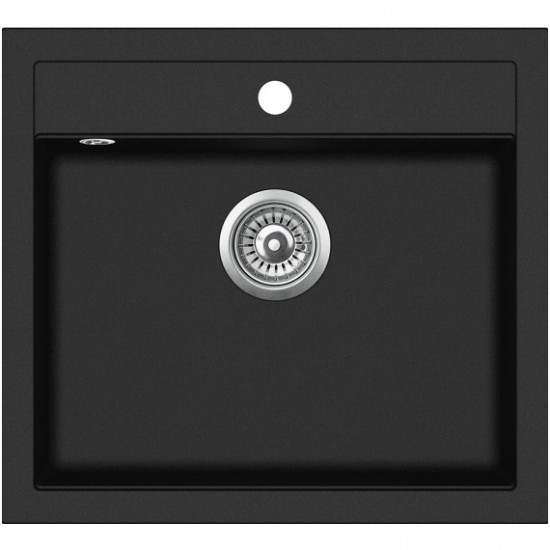 Granīta izlietne 565x510 Black