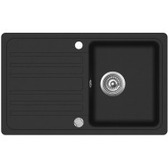 Granīta izlietne 460x765 BLACK METALLIC AUT.