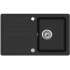 Granīta izlietne 460x765 BLACK METALLIC AUT.