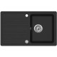 Granīta izlietne 460x765 BLACK METALLIC AUT.
