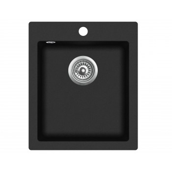 Granīta izlietne 425x500 BLACK METALLIC
