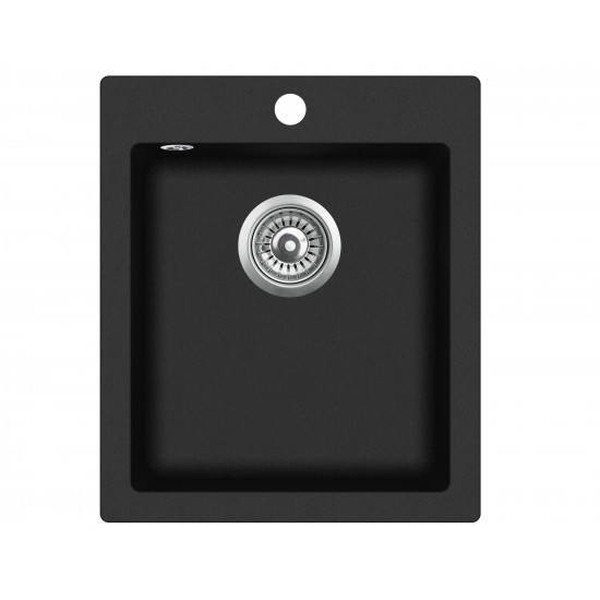 Granīta izlietne 425x500 BLACK METALLIC