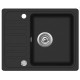 Granīta izlietne 460x575 BLACK METALLIC AUT.