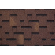 Bitumena dakstiņi STANDARD FORCE HEXAGONAL, Brūns, 3m2