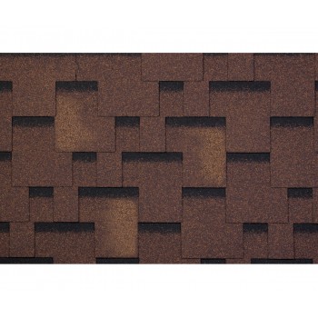 Bitumena dakstiņi STANDARD FORCE HEXAGONAL, Brūns, 3m2