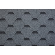 Bitumena dakstiņi STANDARD FORCE HEXAGONAL, Pelēks, 3m2