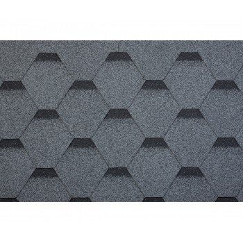 Bitumena dakstiņi STANDARD FORCE HEXAGONAL, Pelēks, 3m2