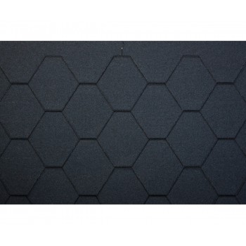 Bitumena dakstiņi STANDARD FORCE HEXAGONAL, Melns, 3m2