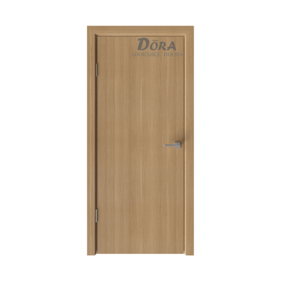 Finierētas Durvis Dora Standart V  Komplekts - Vērtne, Kārba, Slēdzene (Ozols), 2 Eņģes
