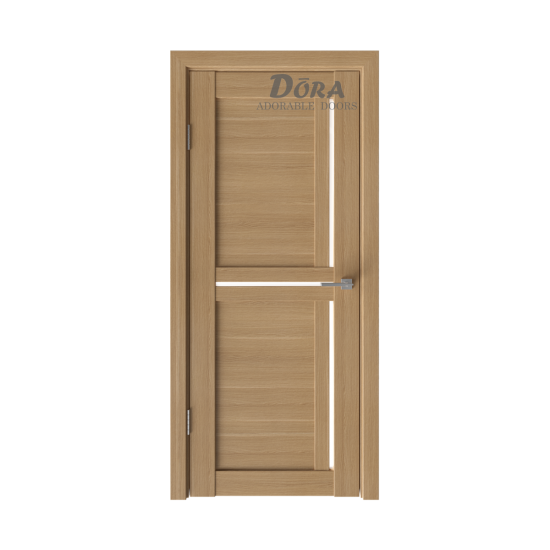 Finierētas Durvis Dora Modern-3 O Komplekts - Vērtne, Kārba, Slēdzene (Ozols), 2 Eņģes, D2, Stiklotas