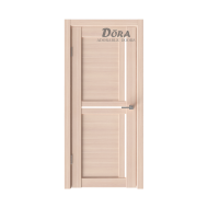 Finierētas Durvis Dora Modern 3 Komplekts - Vērtne, Kārba, Slēdzene, Eņģes, Balināts Ozols, Stiklotas
