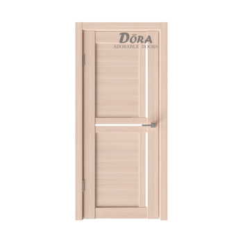 Finierētas Durvis Dora Modern 3 Komplekts - Vērtne, Kārba, Slēdzene, Eņģes, Balināts Ozols, Stiklotas