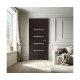 Finierētas Durvis Dora Tokio Komplekts - Vērtne, Kārba, 2 Eņģes, Venge, D11, Stiklotas