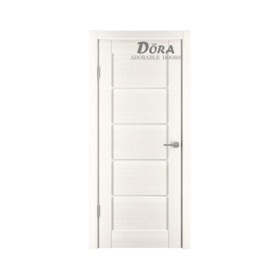 Ar PVC Pārklājumu Durvju Komplekts Dora Horizontal-1, Bianco