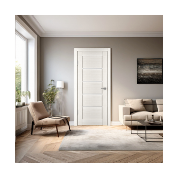 Ar PVC Pārklājumu Durvju Komplekts Dora Horizontal-1, Bianco