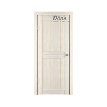 Ar PVC Pārklājumu Durvju Komplekts - Vērtne, Kārba, 2 Eņģes Dora Mix-7, Kapučīno