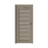 Ar PVC pārklājumu durvju komplekts - vērtne, kārba, 2 eņģes Flash-8, Grey Soft