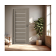 Ar PVC pārklājumu durvju komplekts - vērtne, kārba, 2 eņģes Flash-8, Grey Soft