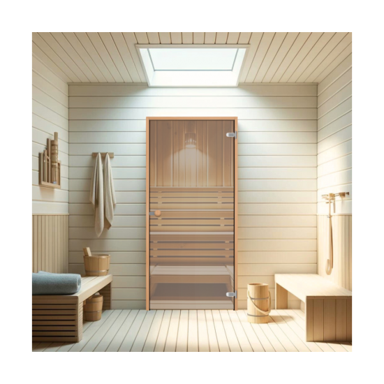 Saunas Durvis Swedoor Sauna 81, Bronzas Vērtne, Priedes Kārba Bez Sliekšņa