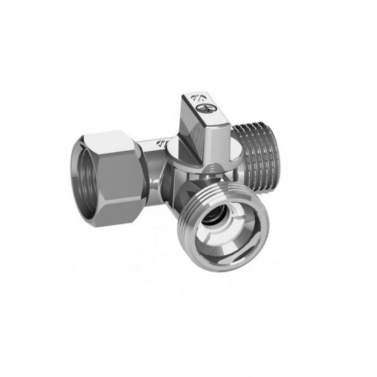 Veļas mašīnas ventīlis 1/2"-3/4"-1/2"