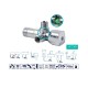 Dekoratīvais ventīlis ARCO A80 TWIN 1/2”-3/8”-3/8”