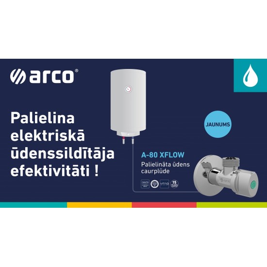 Dekoratīvais ventīlis ARCO X-Flow 1/2”-1/2”
