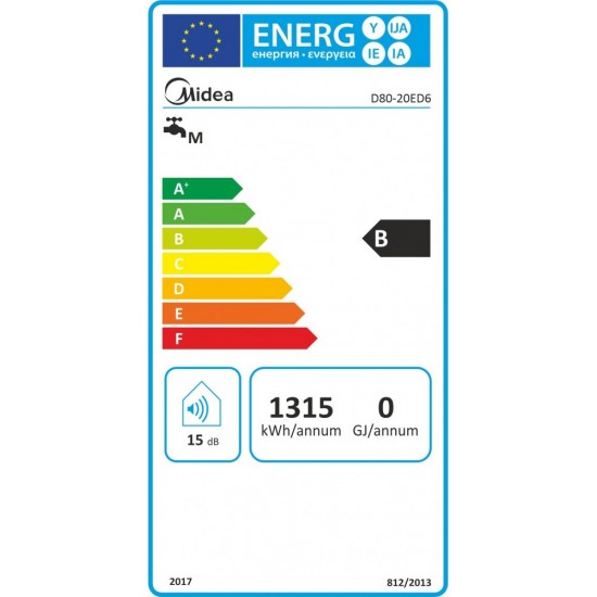 Ūdens sildītājs Midea Salute Flex 80L WiFi