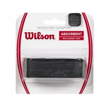 WILSON CUSHION AIRE CLASSIC PERFORATED GRIPS melns