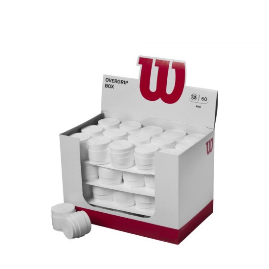 WILSON PRO OVERGRIP 60 BOX WHITE