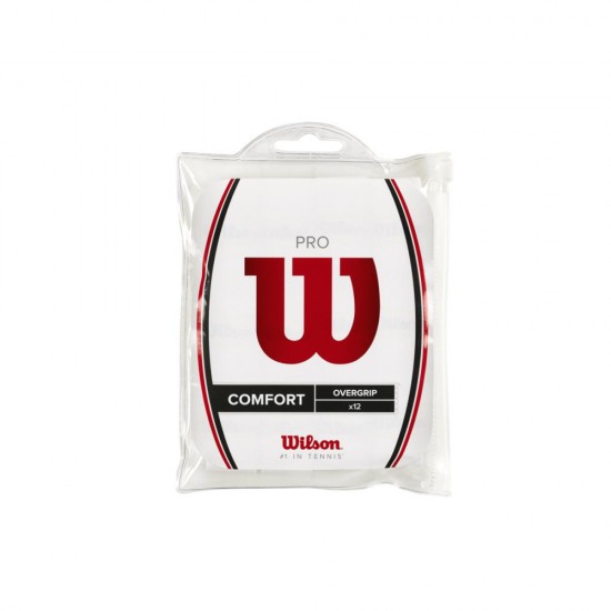WILSON PRO OVERGRIP balts (12gb.)