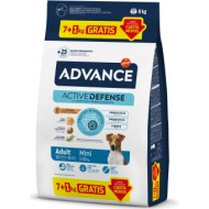 ADVANCE DOG MINI ADULT 7+1 KG - MAZO ŠĶIRŅU PIEAUGUŠIEM SUŅIEM (VISTA UN RĪSI)