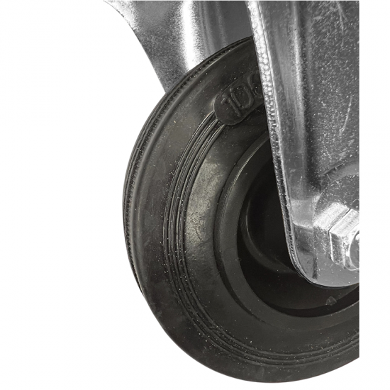 Gumijas atbalsta ritenis / fiksēts 100*26mm; 60Kg