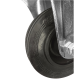 Gumijas atbalsta ritenis / fiksēts 100*26mm; 60Kg