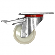Neilona atbalsta ritenis ar bremzi / grozāms 80mm AR/W BR NEIL/NYL 80Kg