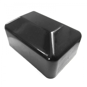Cepurīte taisnstūrprofila stabam RAL9005 melns 60*80mm; 1gb