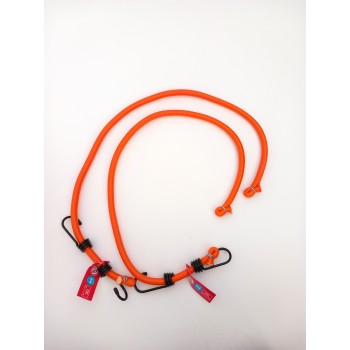 2 gab. elastīgo siksnu komplekts “BUNGEE” 80 cm