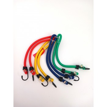 4 elastīgo siksnu komplekts “BUNGEE”, 60 cm