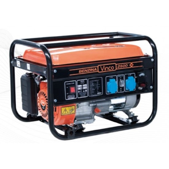 VINCO AG-HA-2500 Ģenerators – 2.2 kW / 5.5 Zs, 15 L Tvertne, AVR Iekļauts