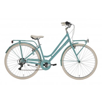 "SHARIN" Retro 28” Sieviešu Pilsētas Velosipēds, akvamarīna krāsā