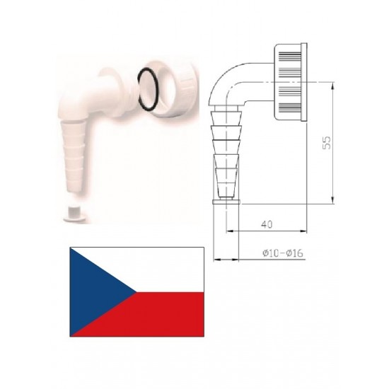 Veļasmašīnas līkums 18-23mm EPP1200, 18-23mm