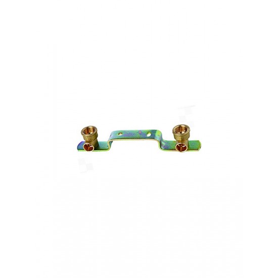 Montāžas plāksne ar 2 līkumiem, taisna, 1/2X15MM
