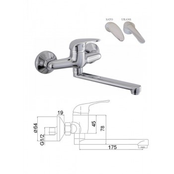 Virtuves krāns no sienas MG-3231, SATO