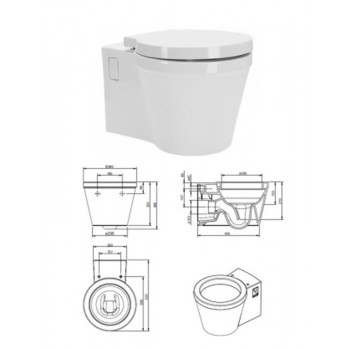 WC pods(piekaramais)112032,balts, REFLEX