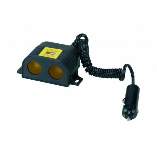 Dubultā auto piepīpētāju ligzda ar pagarināmu kabeli 12V/24V 