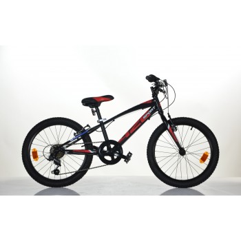 Bērnu velosipēds 20'' ''420 SPORT'', melns/sarkans, 6 ātrumi