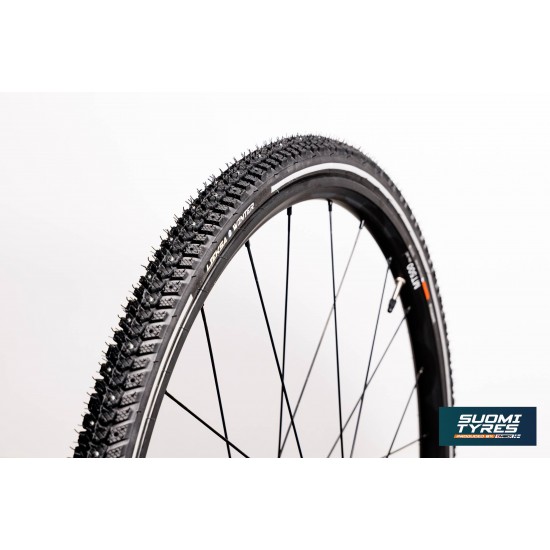Radžotā ziemas riepa – Lieksa 124 radzes 28″ × 1.65″ (42‑622) (ar kameru)