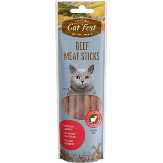 CatFest Liellopu gaļas desiņas 45g - Papildbarība kaķiem