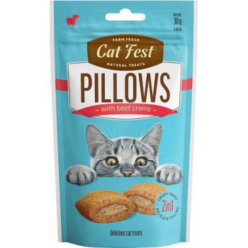 CatFest spilventiņi ar liellopu gaļas pildijumu 30g - Papildbarība kaķiem